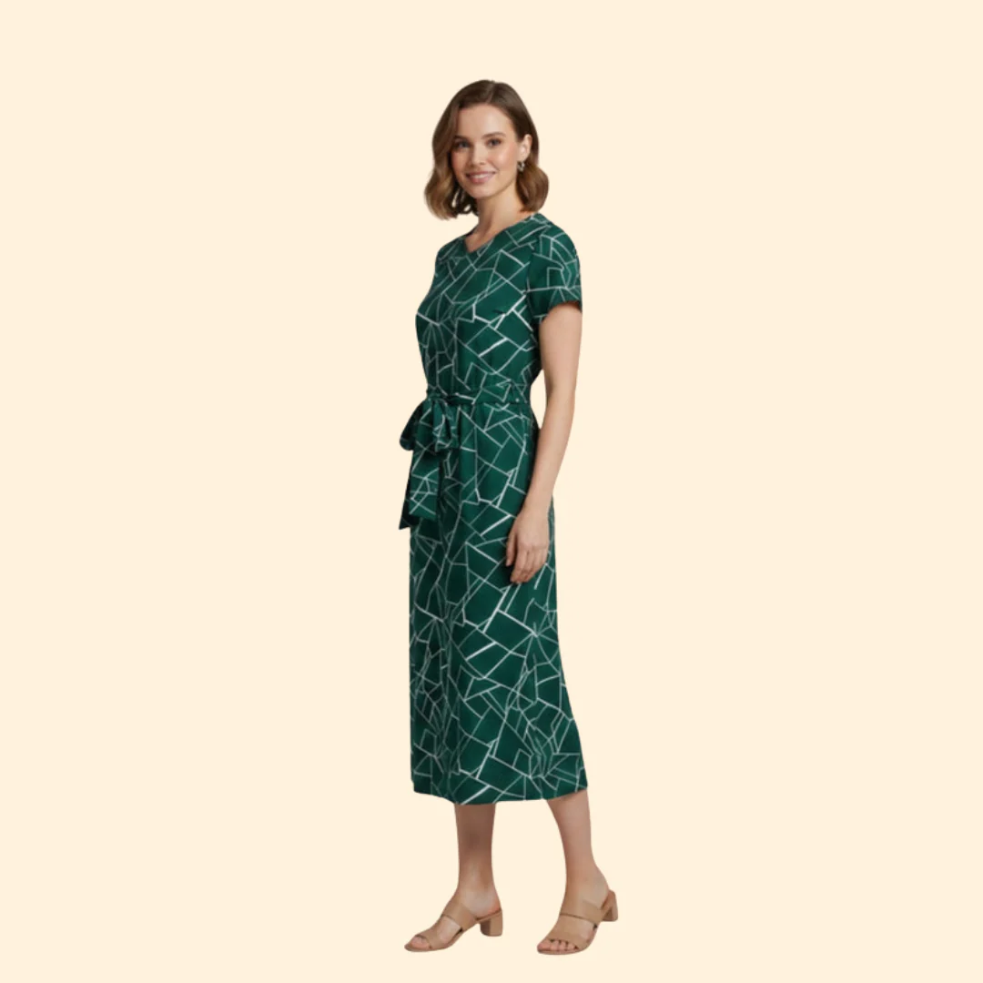 Women's Geometric Print Jumpsuit - Image 5