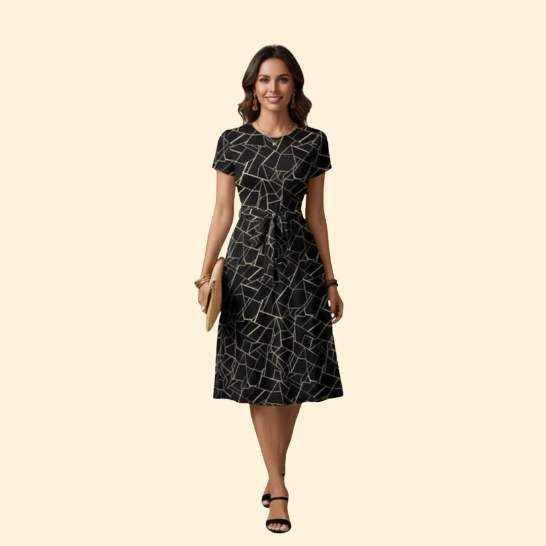 Women's Geometric Print Jumpsuit - Image 6