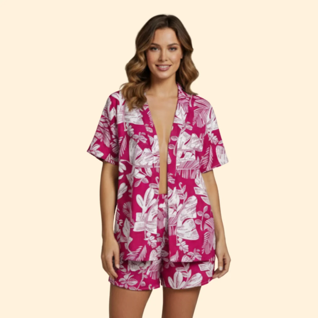 Women’s Casual Outfit with Relaxed Top and Shorts - Image 11