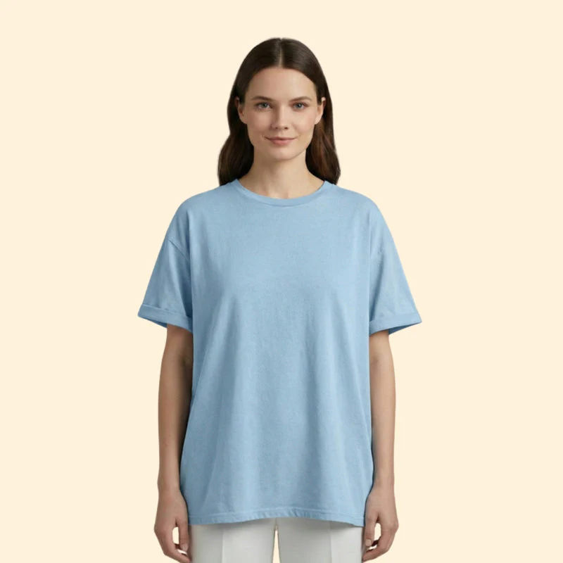 Women’s Casual Oversized T-Shirt with Short Sleeves - Image 8
