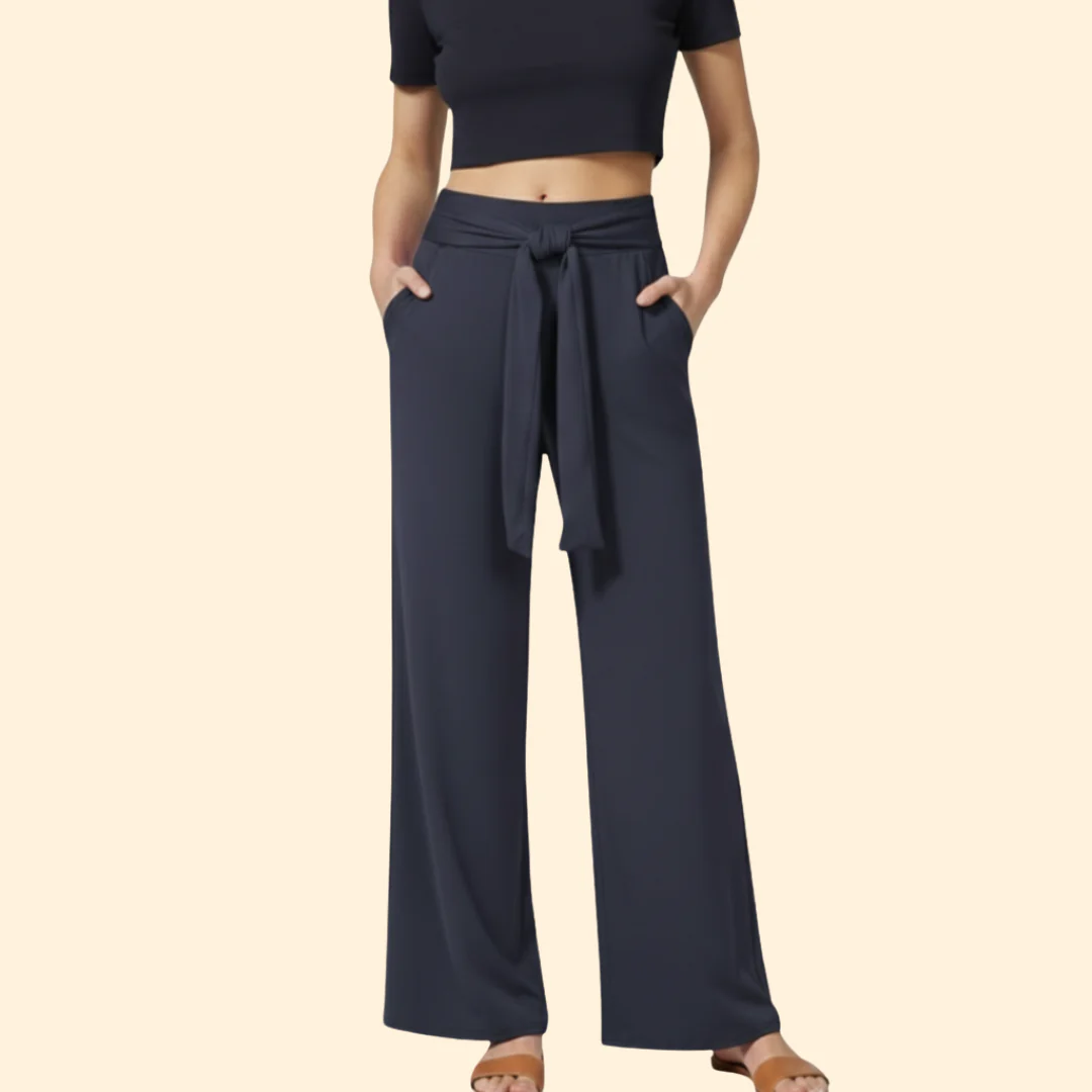 Women’s Casual Pants with Loose Fit Waist - Image 11