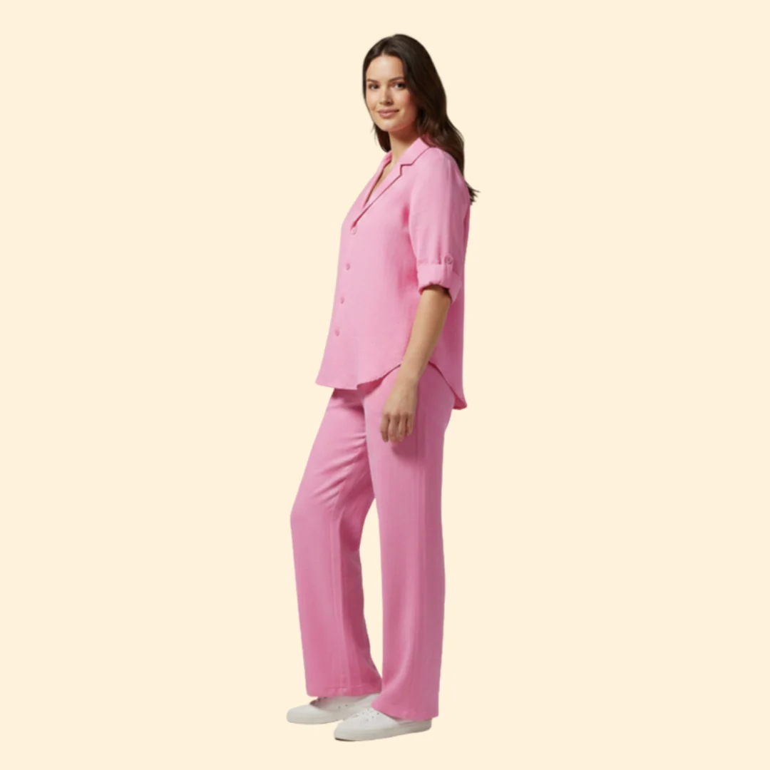 Women’s Casual Set with Loose-Fit Trousers - Image 3