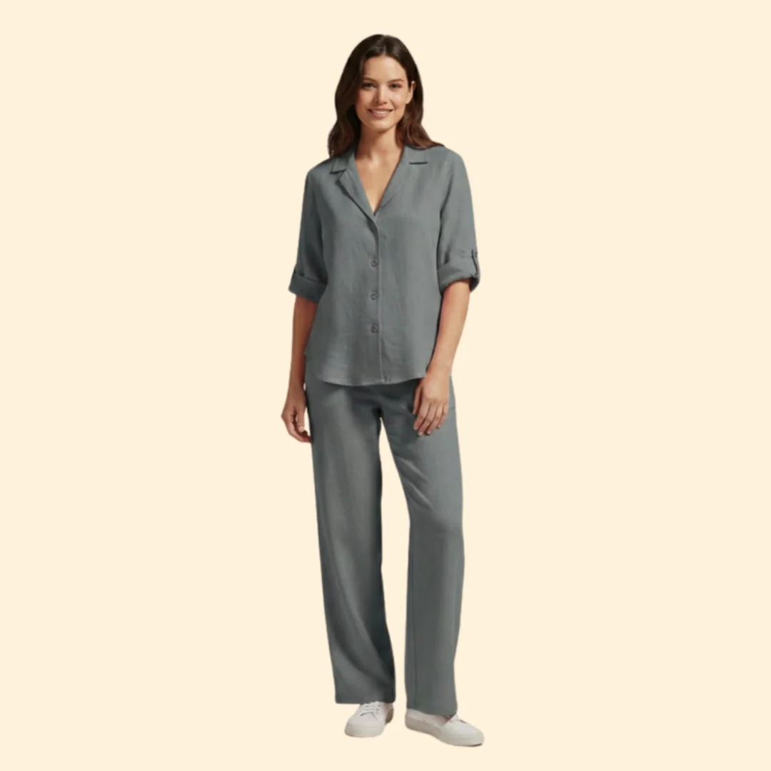 Women’s Casual Set with Loose-Fit Trousers - Image 7