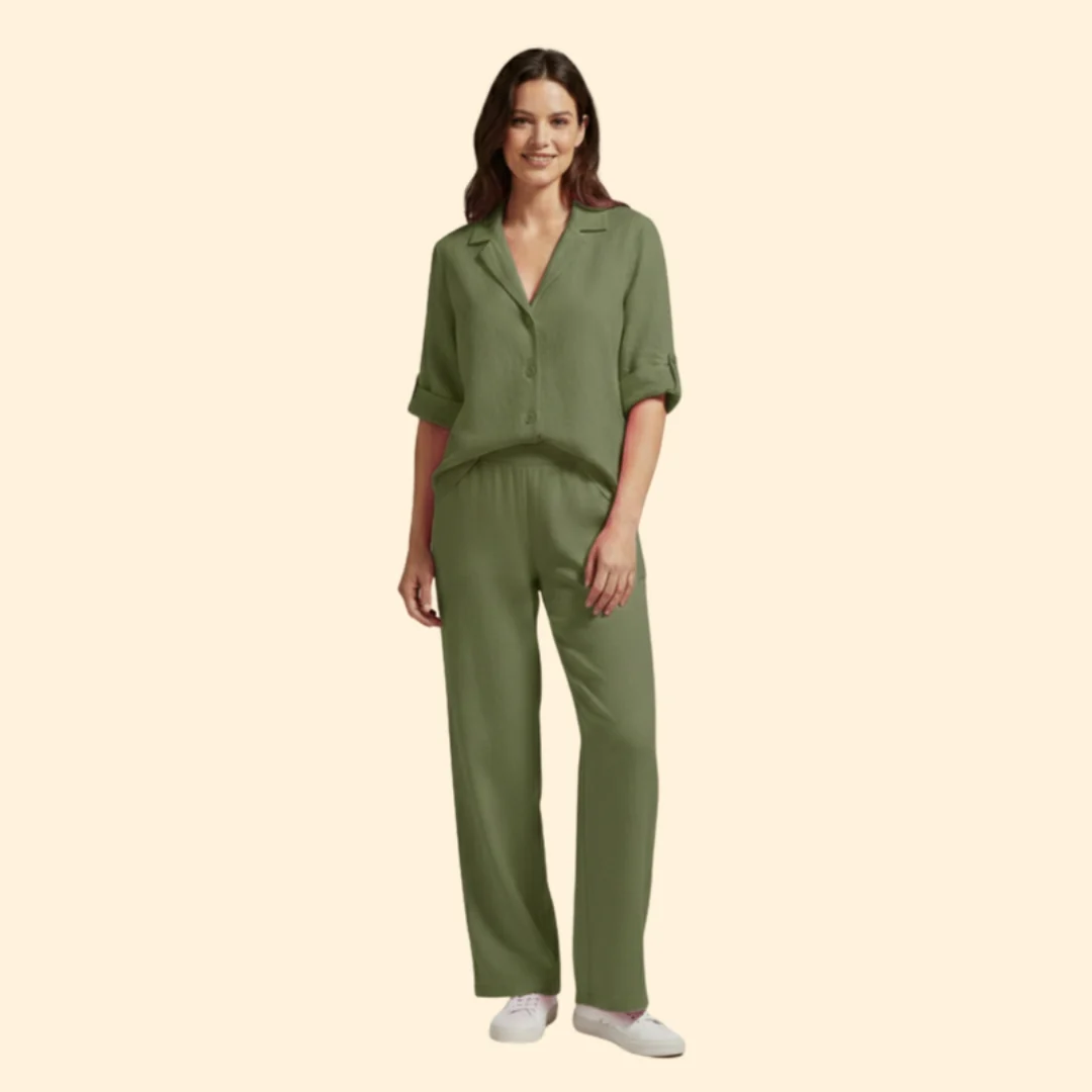 Women’s Casual Set with Loose-Fit Trousers - Image 9