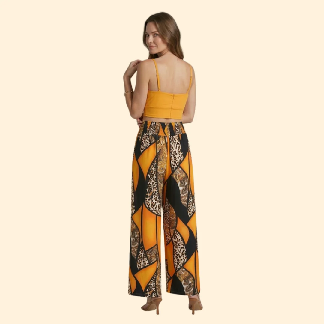 Women’s Casual Set with Smocked Waist Pants - Image 4