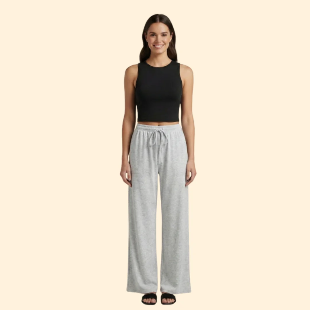 Women’s Casual Set with Wide-Leg Trousers - Image 7