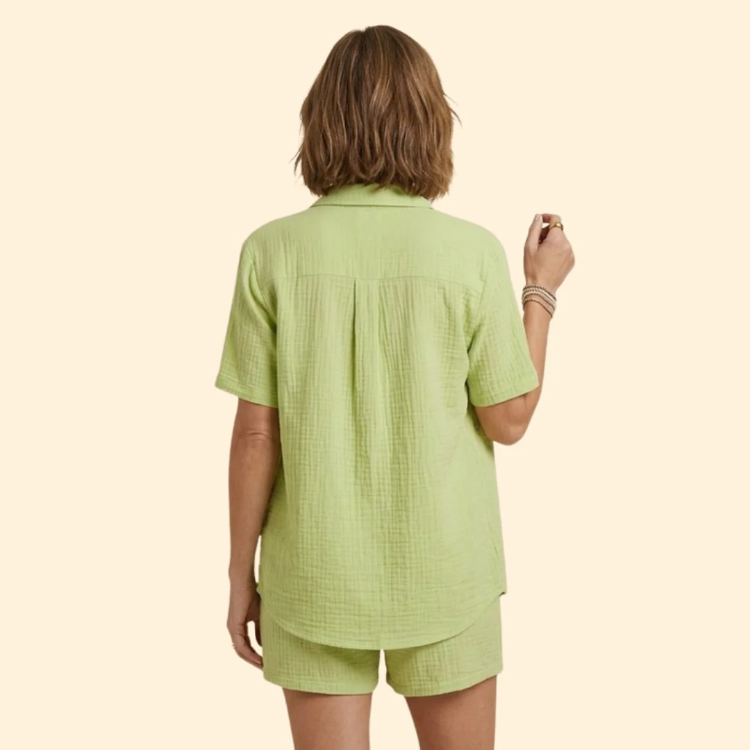 Women’s Casual Shirt and Elastic Waist Shorts - Image 5