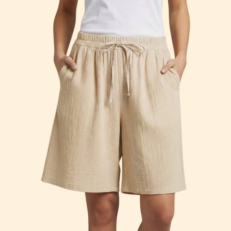 Women’s Casual Shorts with Adjustable Waistband - Image 8