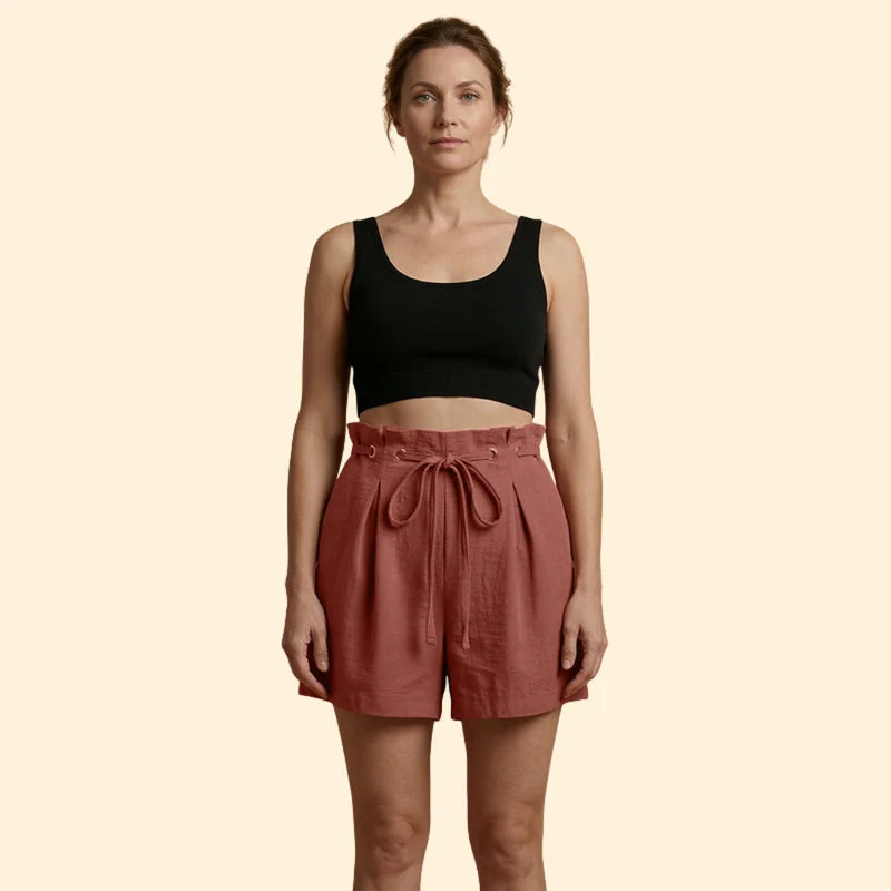 Women’s Casual Shorts with Grommet Detail - Image 2