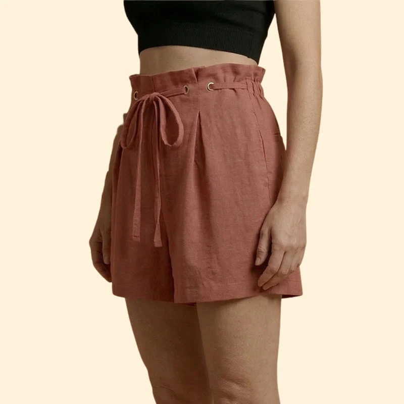 Women’s Casual Shorts with Grommet Detail - Image 4