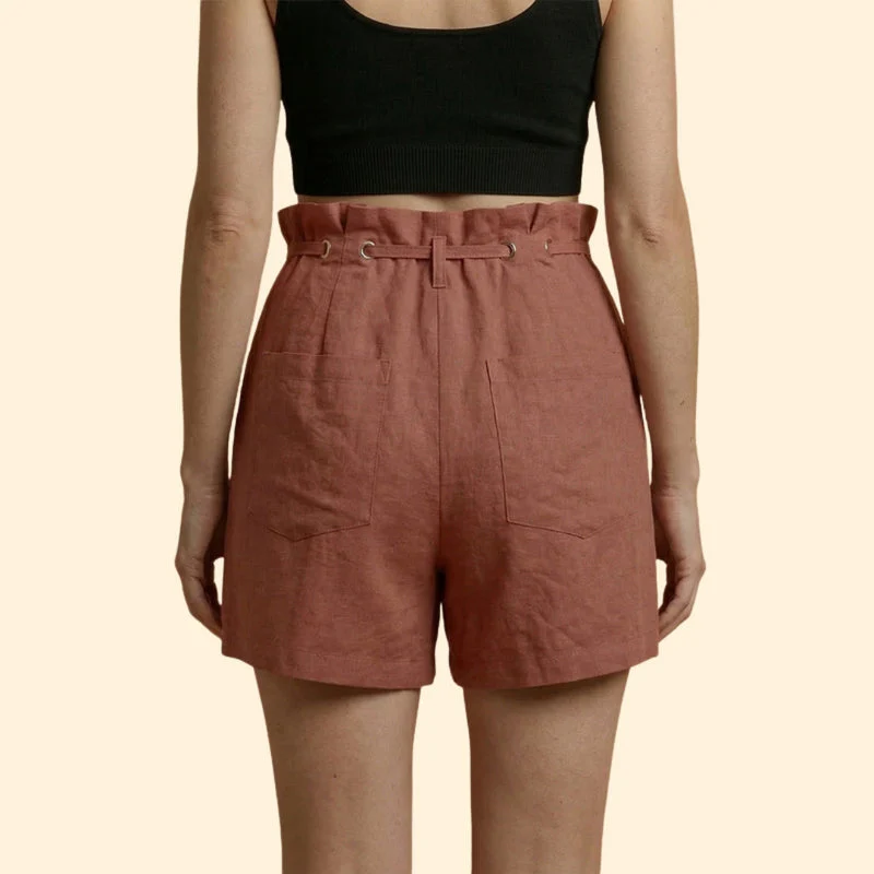 Women’s Casual Shorts with Grommet Detail - Image 5