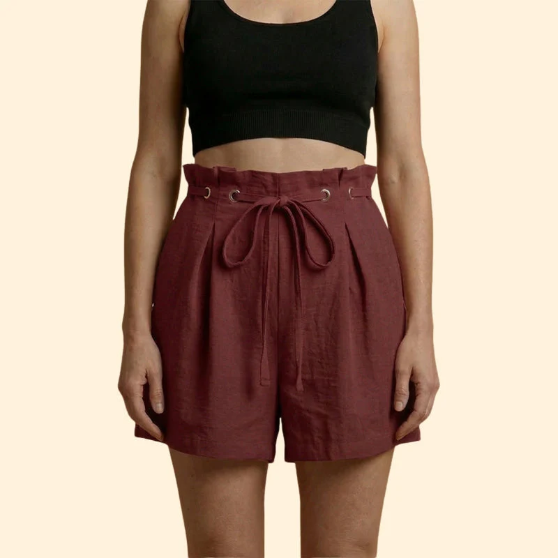 Women’s Casual Shorts with Grommet Detail - Image 8