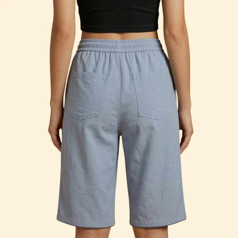 Women’s Casual Shorts with Patch Pockets - Image 6