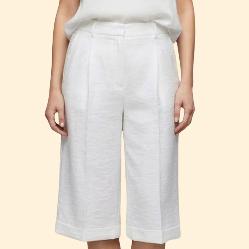 Women’s Casual Shorts with Pleated Front - Image 7