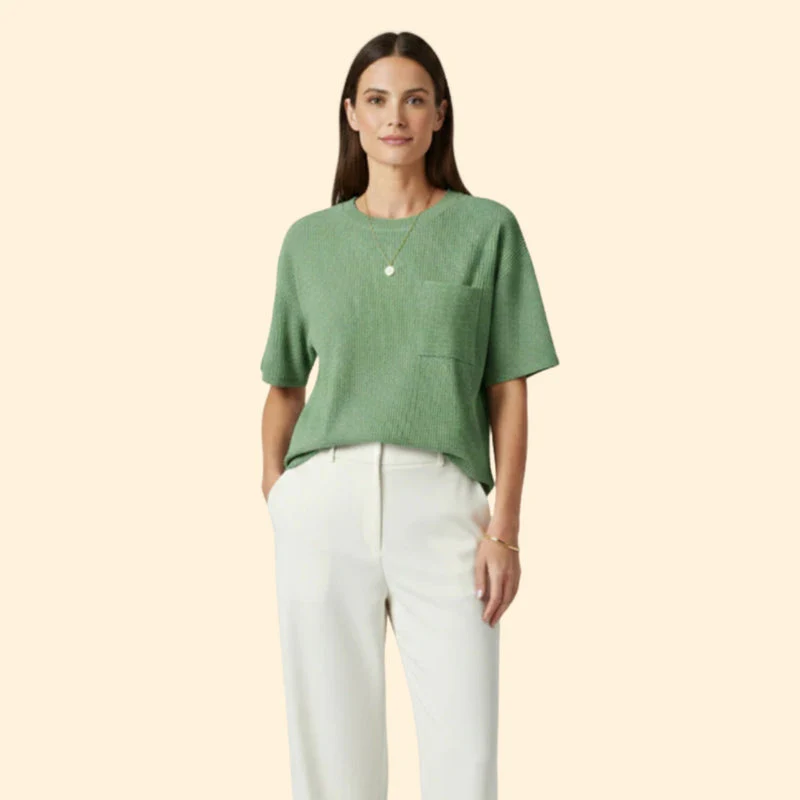 Women’s Casual T-Shirt with Front Pocket - Image 6