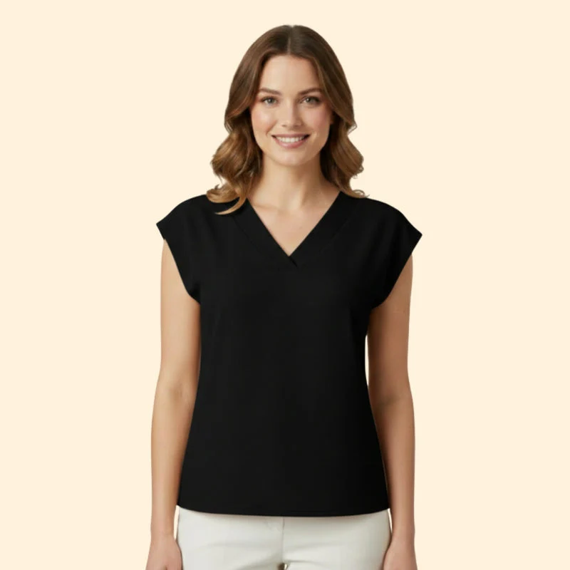 Women’s Casual Top with V-Neck - Image 7