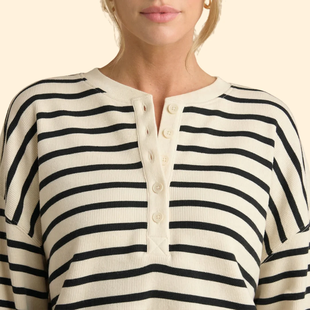 Women’s Casual Two-Piece Set with Stripes - Image 6