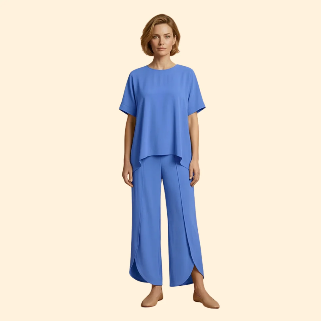 Women’s Casual Two-Piece Set with Wide Legs - Image 10
