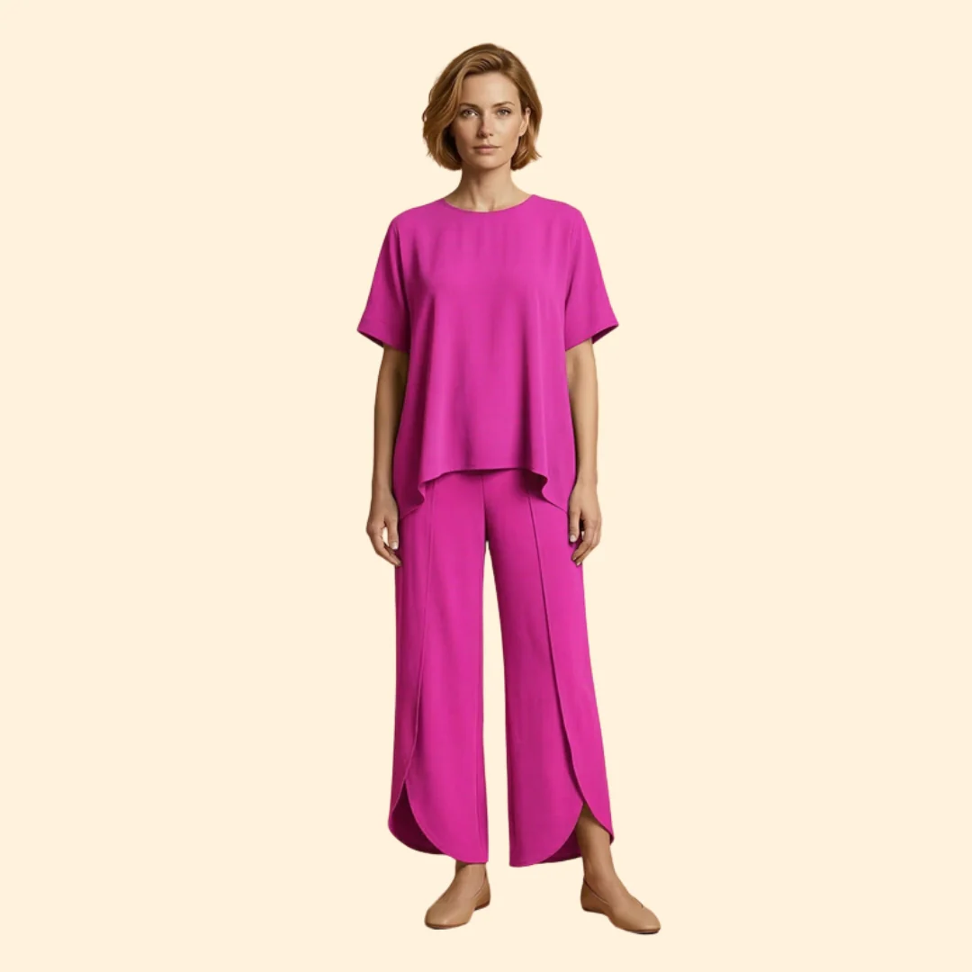 Women’s Casual Two-Piece Set with Wide Legs - Image 6