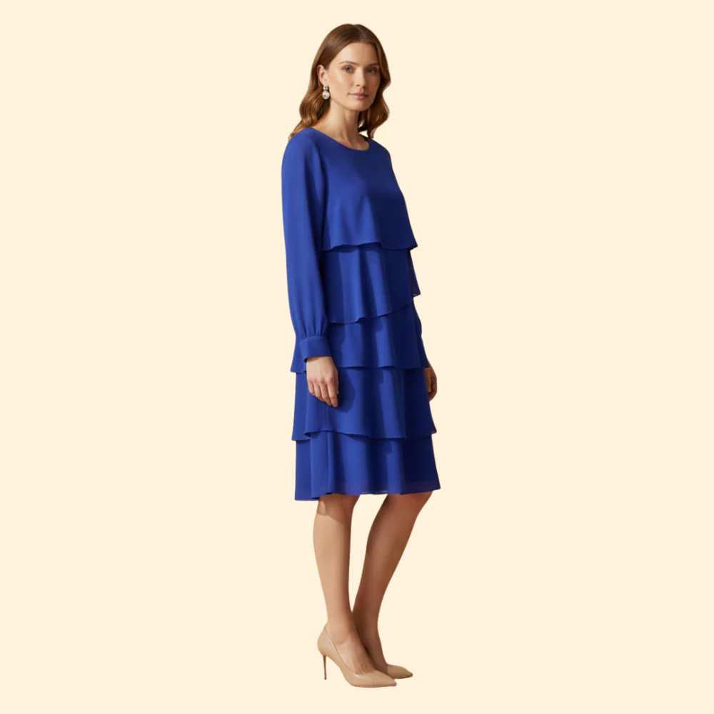 Women’s Cerulean Layered Dress - Image 3