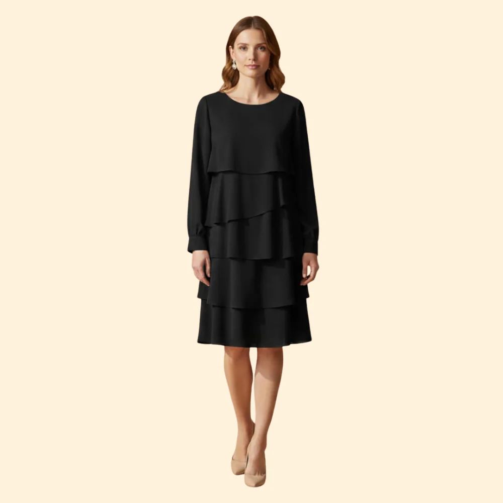 Women’s Cerulean Layered Dress - Image 5