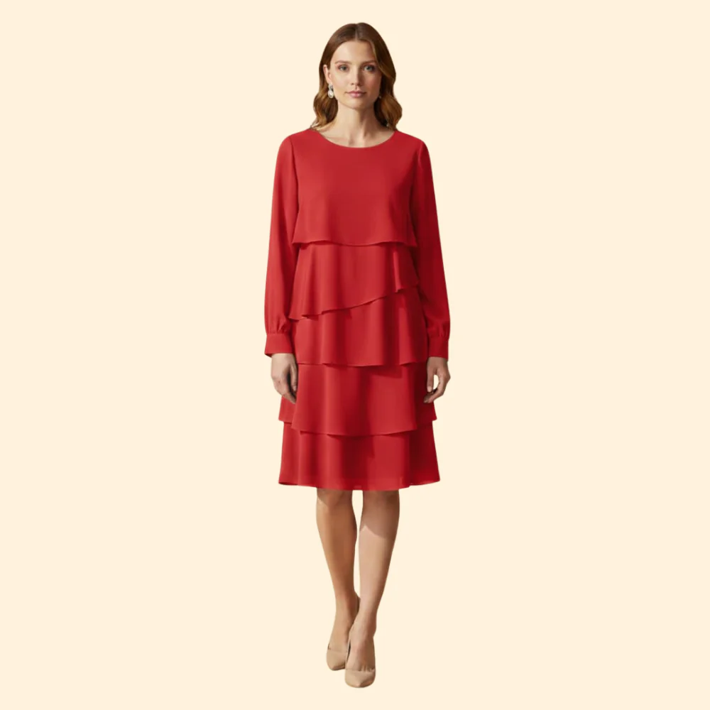 Women’s Cerulean Layered Dress - Image 6