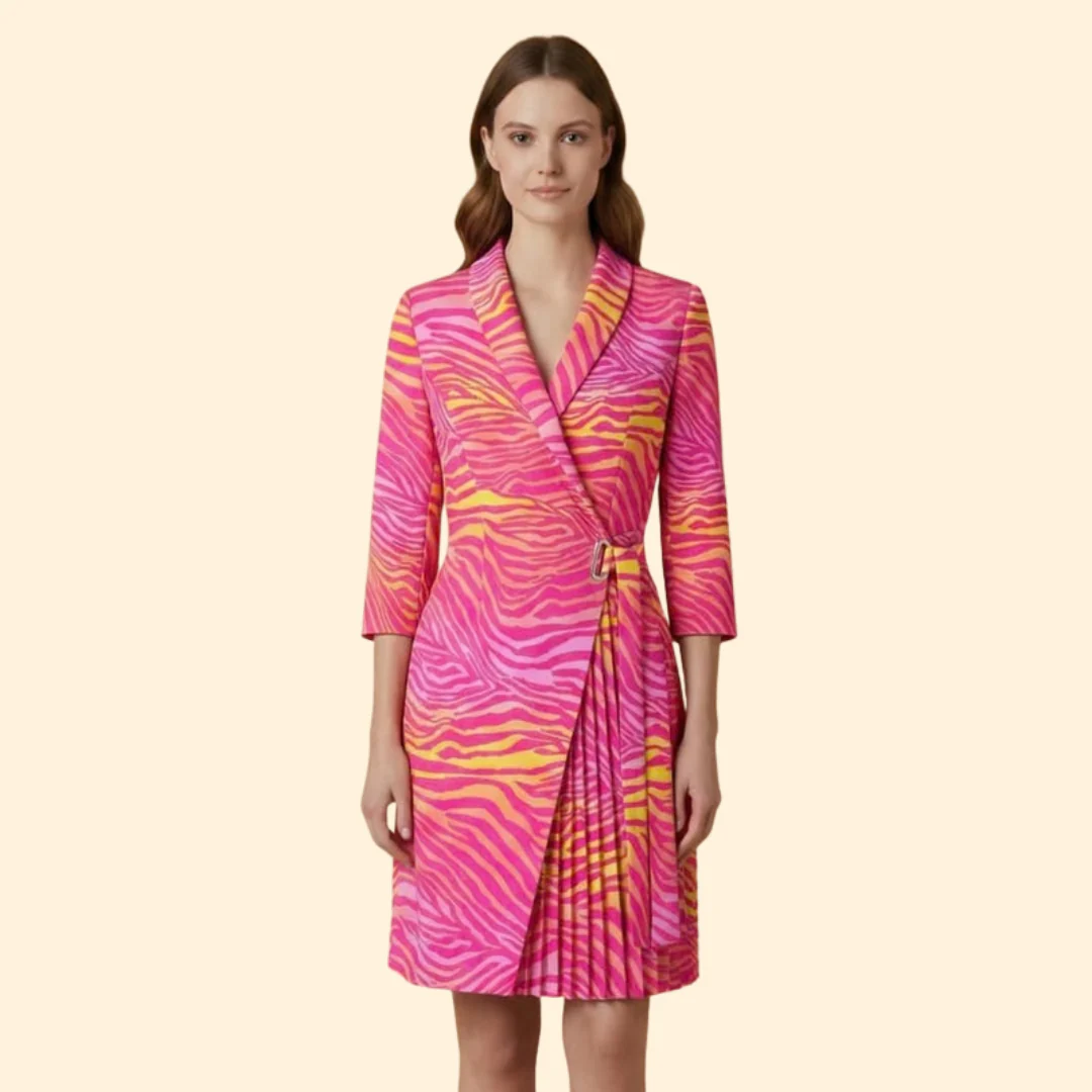 Women's Chic Belted Dress - Image 11