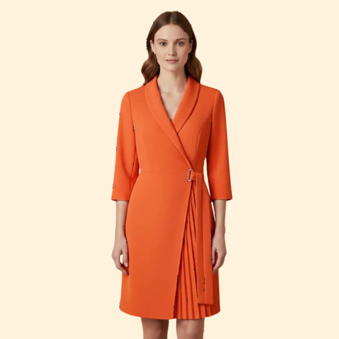 Women's Chic Belted Dress - Image 6