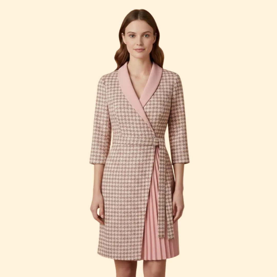 Women's Chic Belted Dress - Image 7