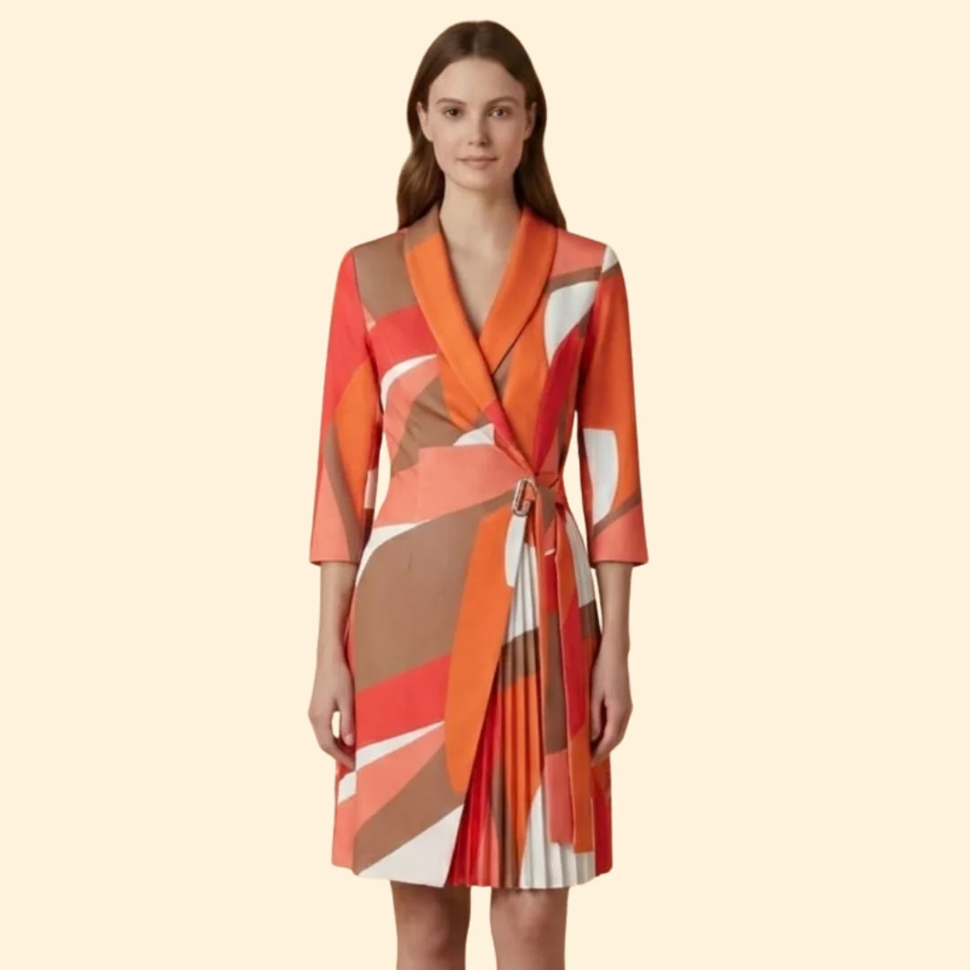 Women's Chic Belted Dress - Image 9