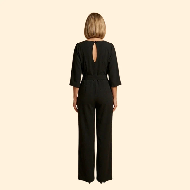 Women’s Chic Jumpsuit with Belted Design - Image 4