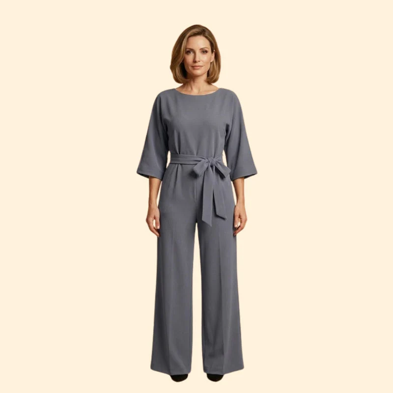 Women’s Chic Jumpsuit with Belted Design - Image 6