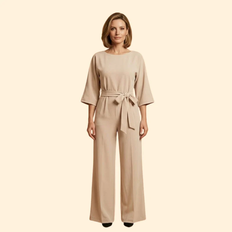 Women’s Chic Jumpsuit with Belted Design - Image 7