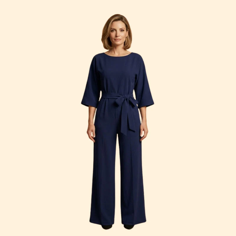Women’s Chic Jumpsuit with Belted Design - Image 8