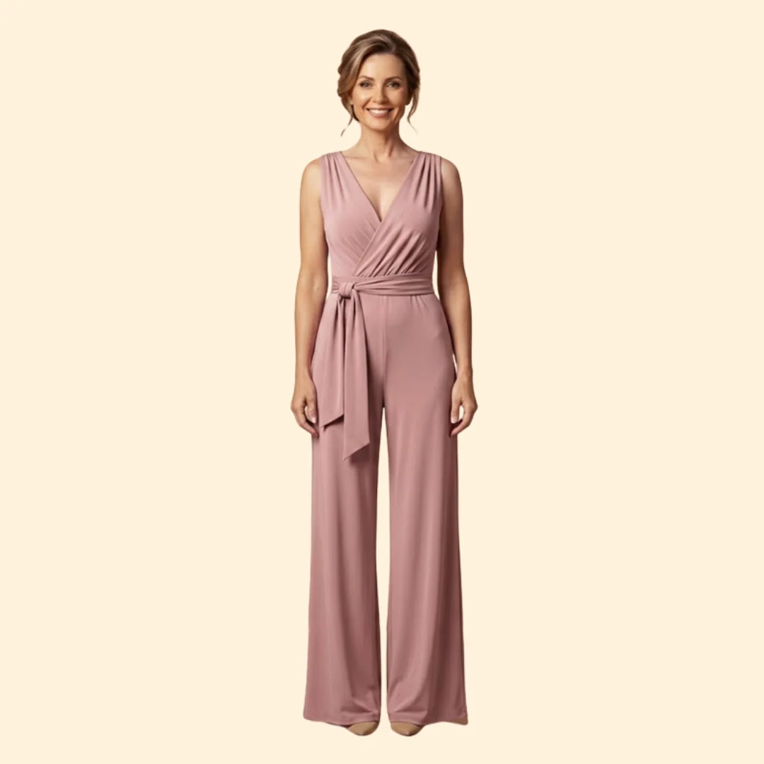 Women’s Chic Jumpsuit with Deep V Neckline - Image 8