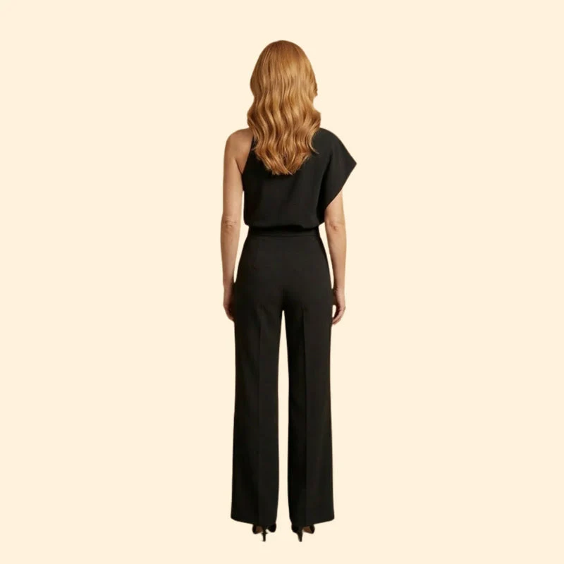 Women’s Chic Jumpsuit with Mock Neck - Image 4