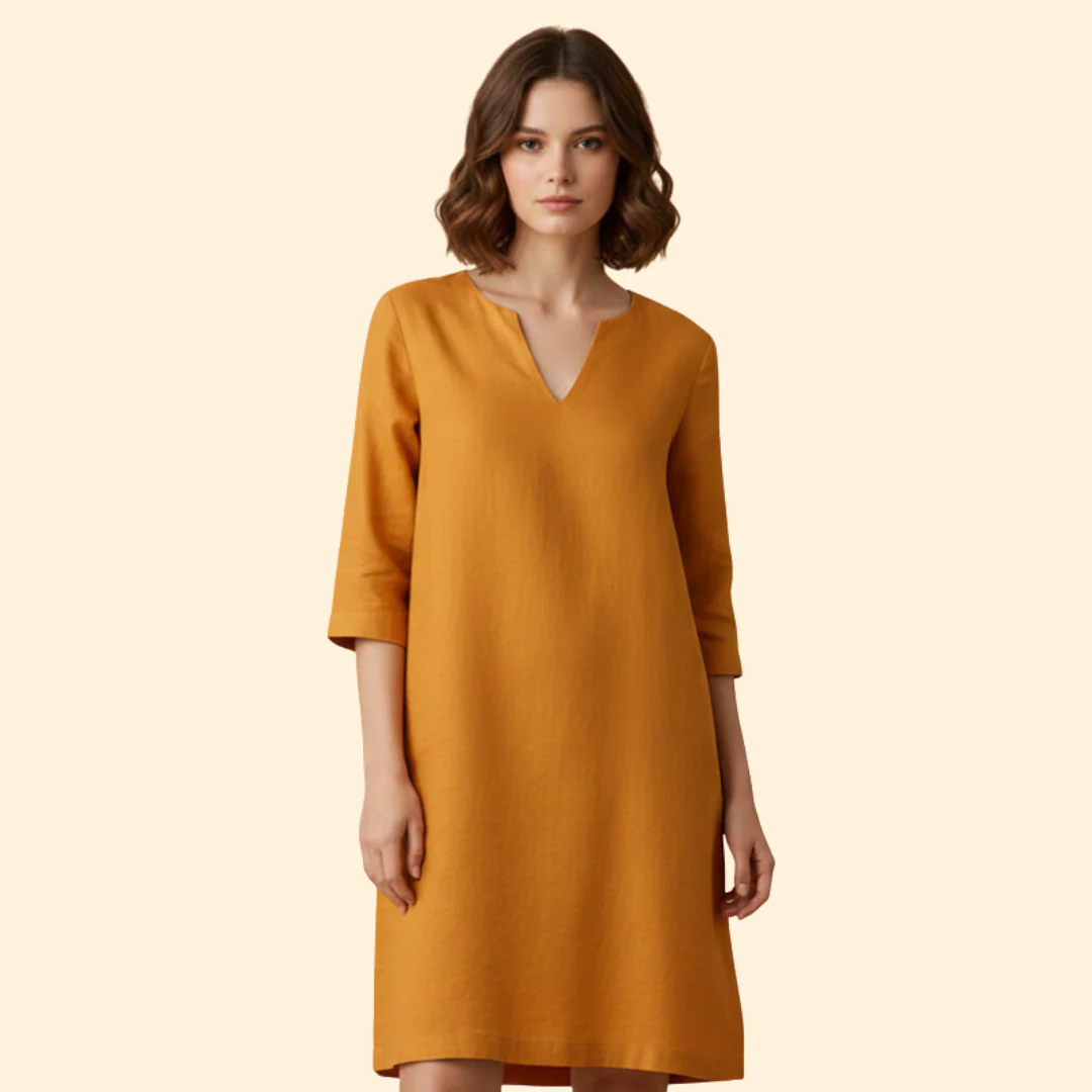 Women's Chic V-Neck Midi Dress - Image 13