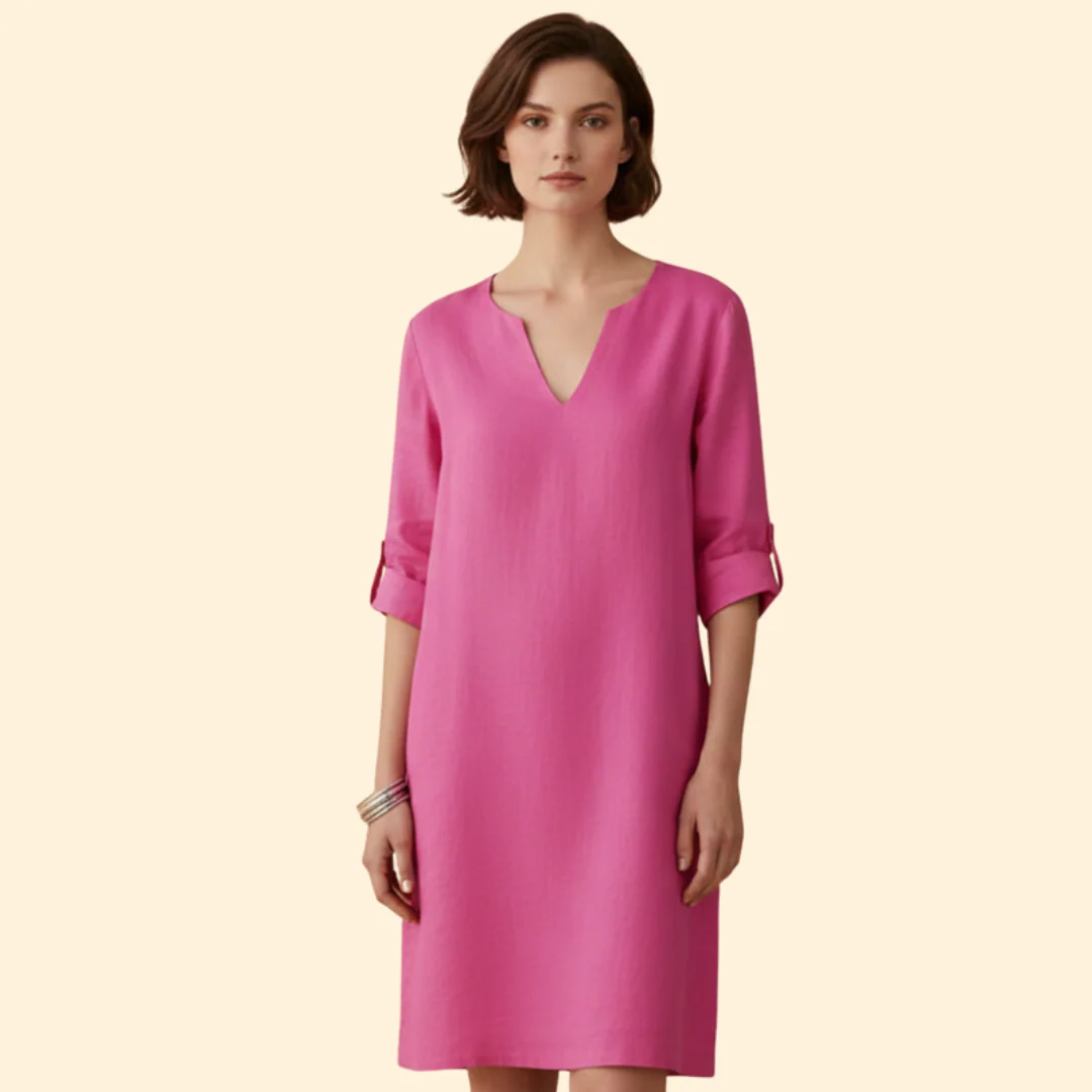 Women's Chic V-Neck Midi Dress - Image 14