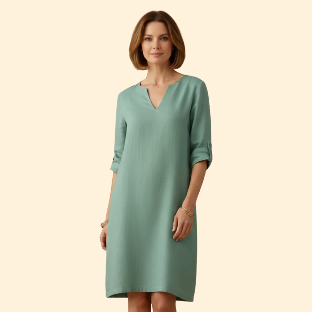 Women's Chic V-Neck Midi Dress - Image 20