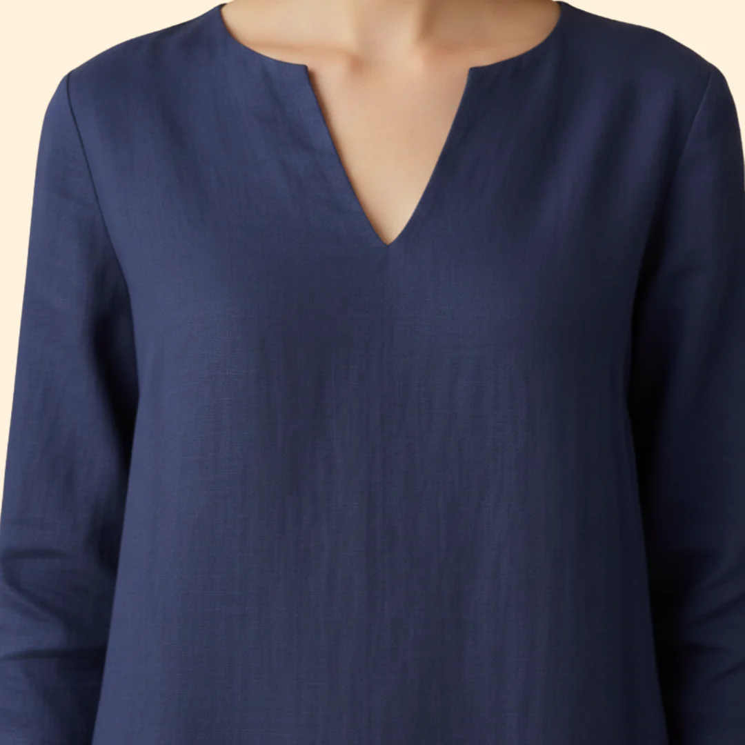 Women's Chic V-Neck Midi Dress - Image 6