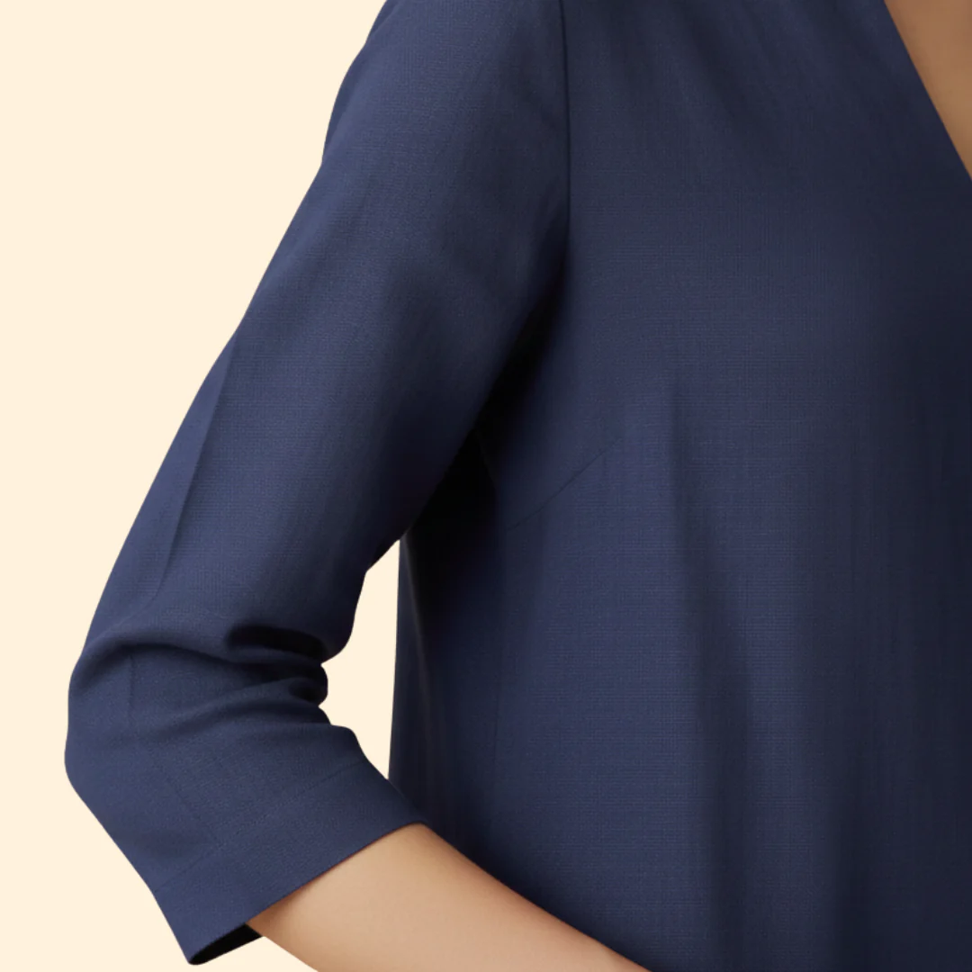 Women's Chic V-Neck Midi Dress - Image 7