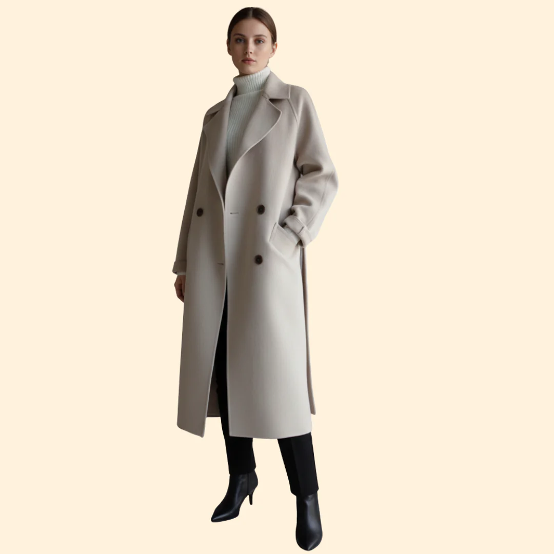 Women’s Coat with Double Breasted Front - Image 5