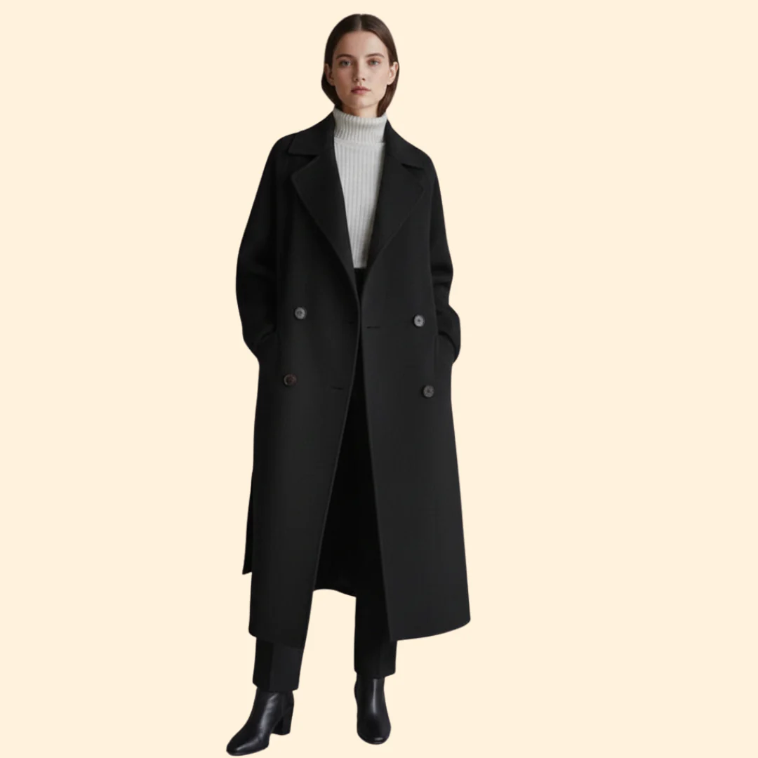 Women’s Coat with Double Breasted Front - Image 6