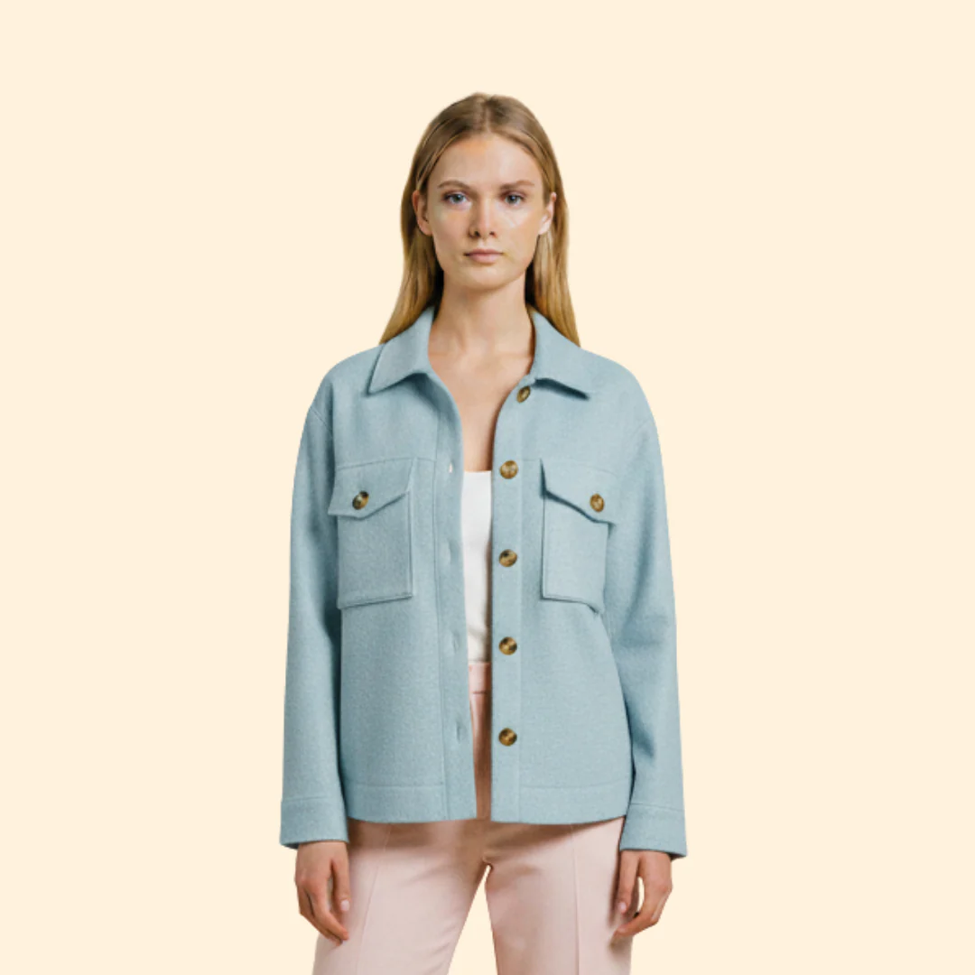 Women’s Coat with Front Flap Pockets - Image 10