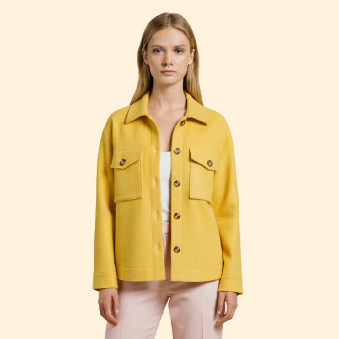 Women’s Coat with Front Flap Pockets - Image 11