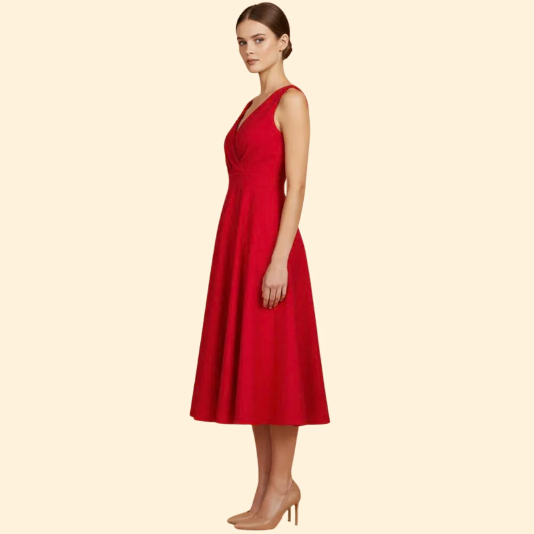 Women's Cocktail Dress with Sleeveless Design - Image 5