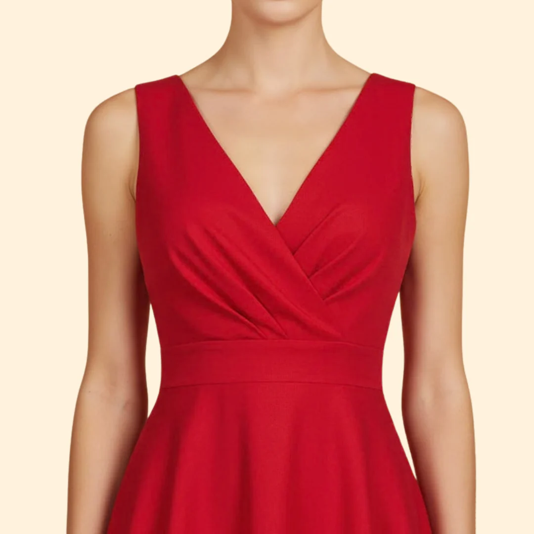 Women's Cocktail Dress with Sleeveless Design - Image 6