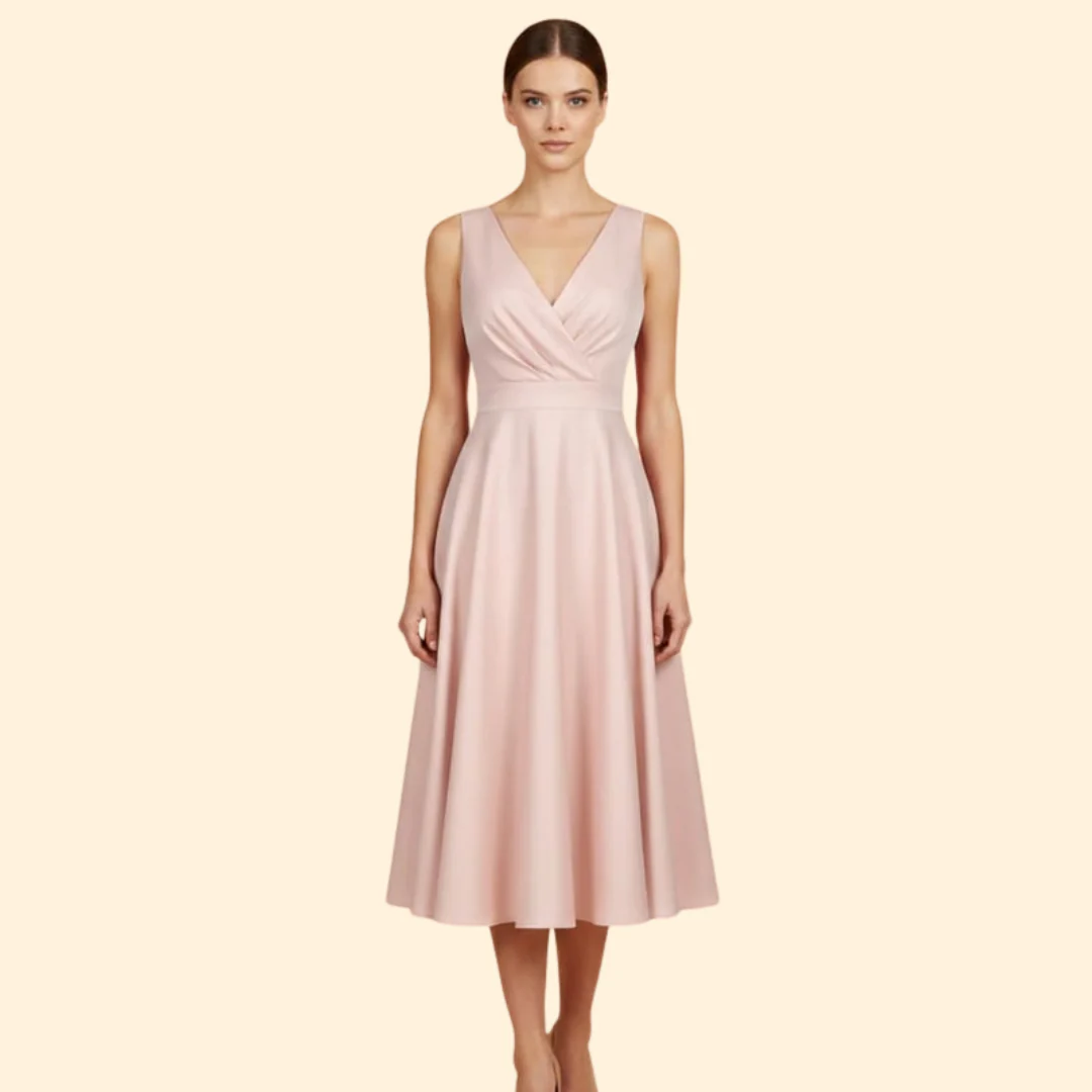 Women's Cocktail Dress with Sleeveless Design - Image 8