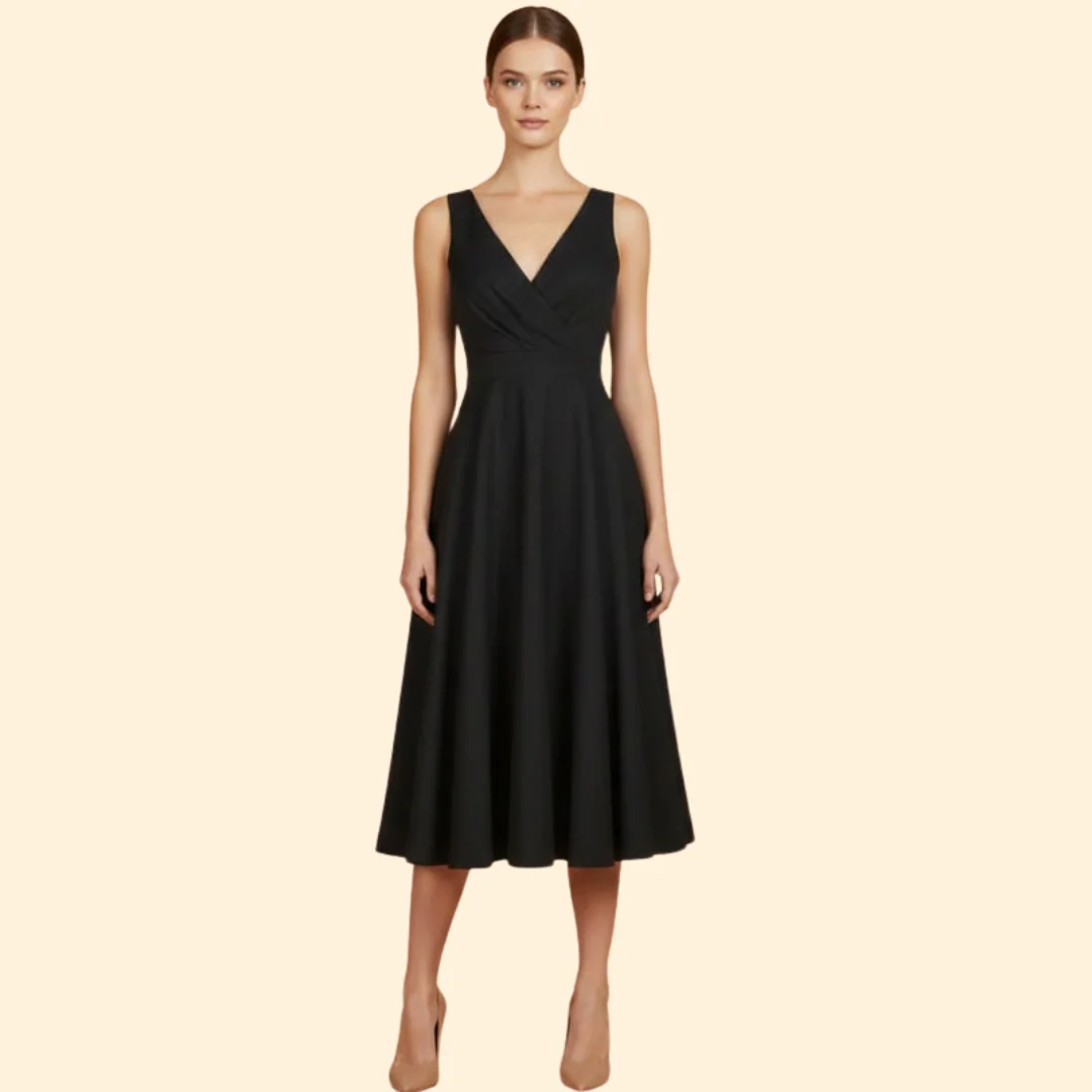 Women's Cocktail Dress with Sleeveless Design - Image 9