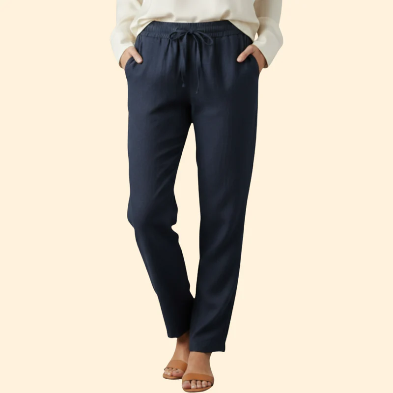 Women’s Comfortable Trousers with Adjustable Waistband - Image 10